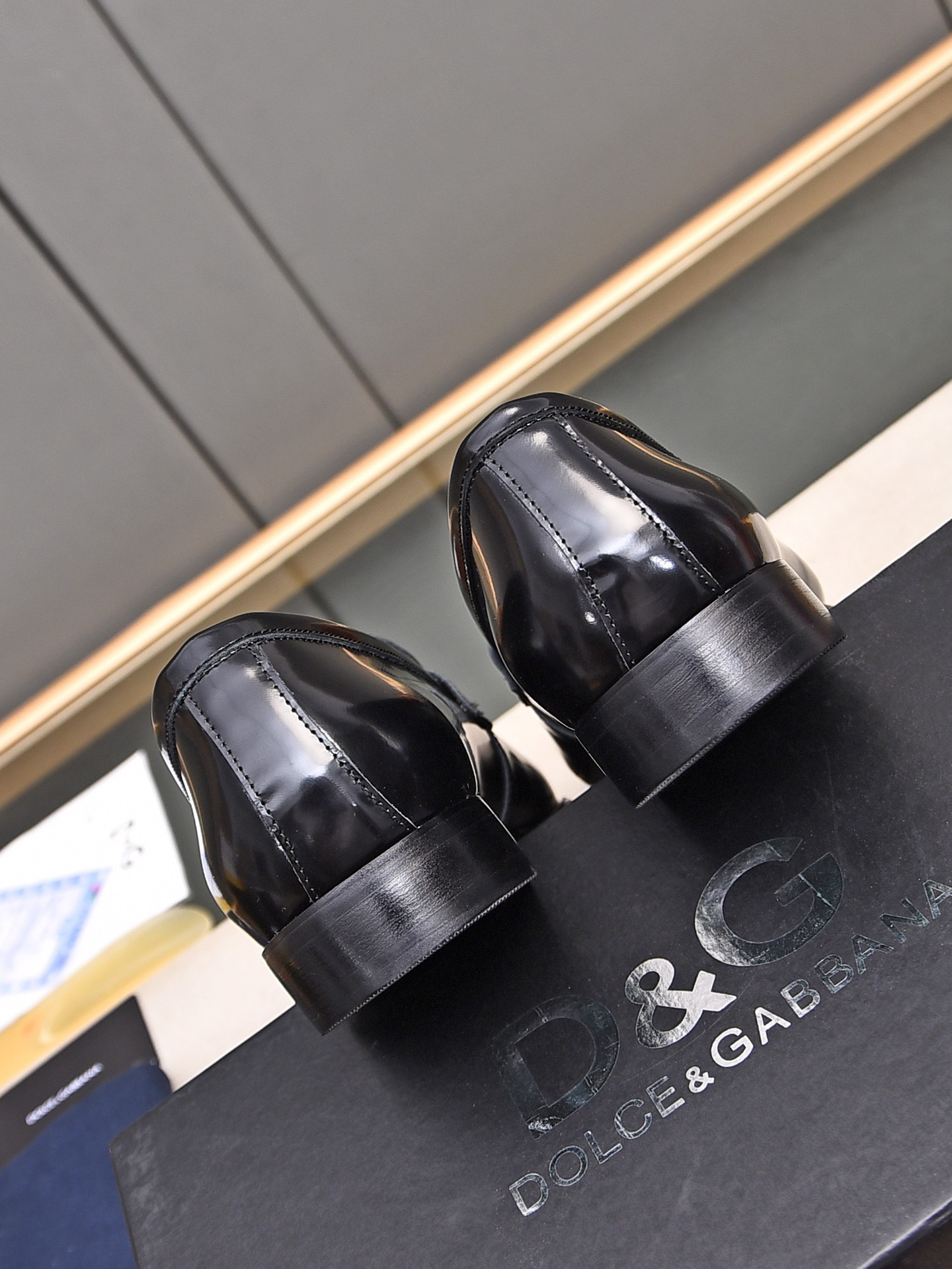 D&G men's leather shoes-66