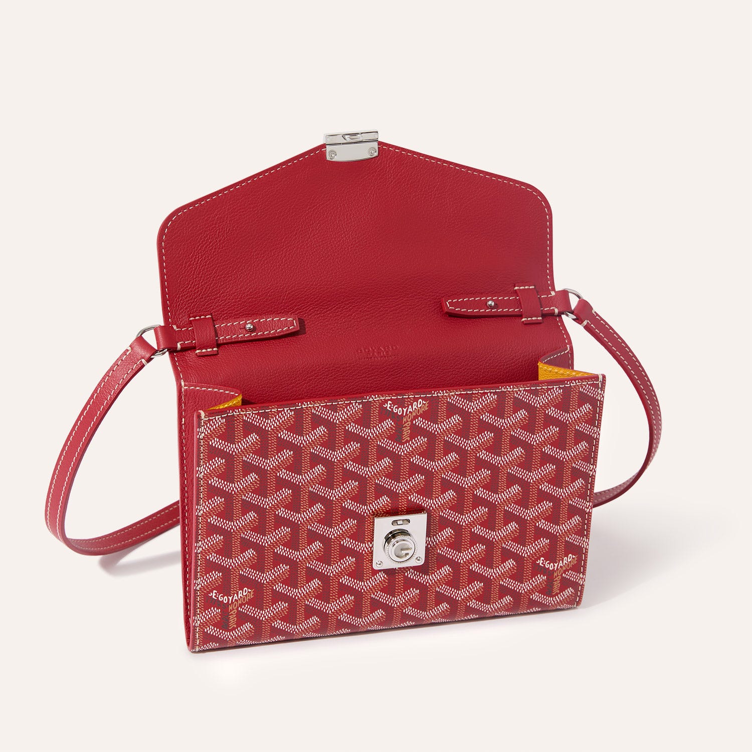 Chypre Wallet-Pouch Stripes and Initials