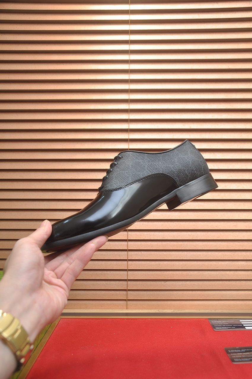 Gucci men's leather shoes-34