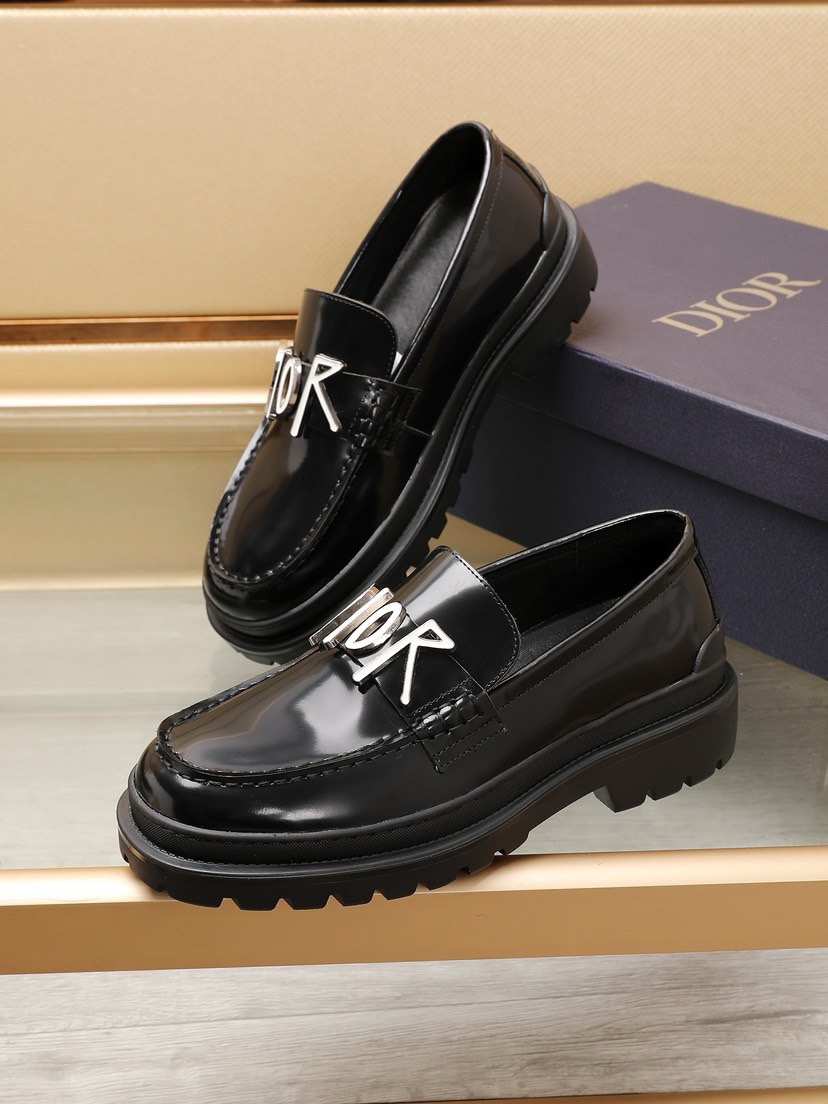 Dior men's leather shoes-26