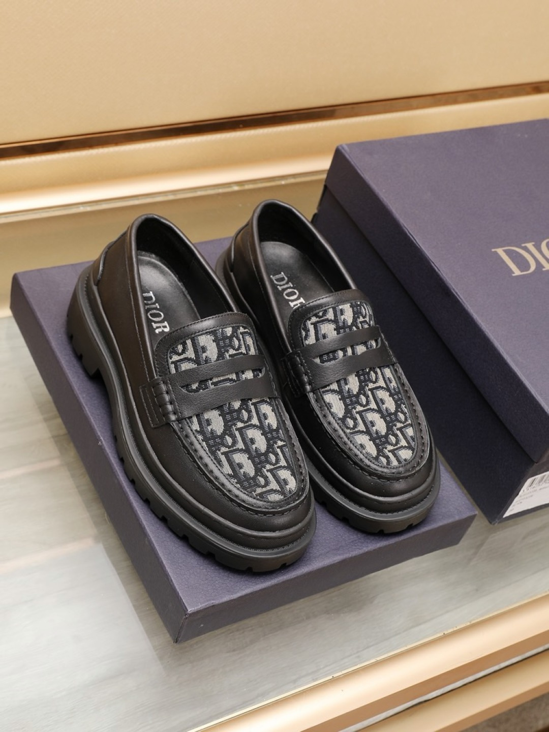 Dior men's leather shoes-72