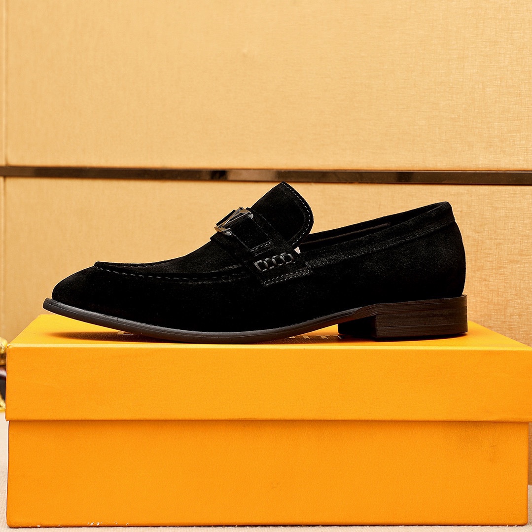 LV men's leather shoes-37