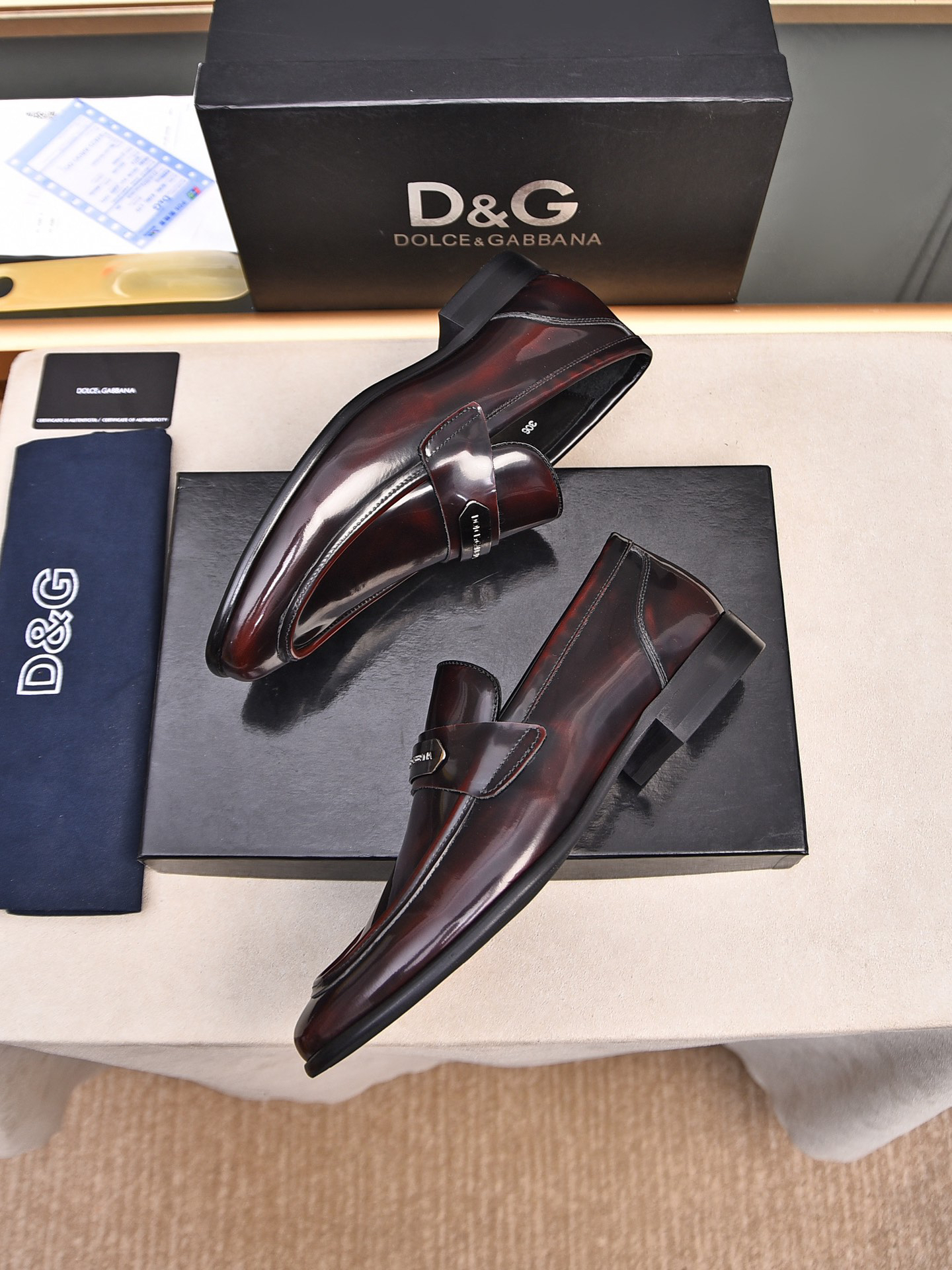 D&G men's leather shoes-56