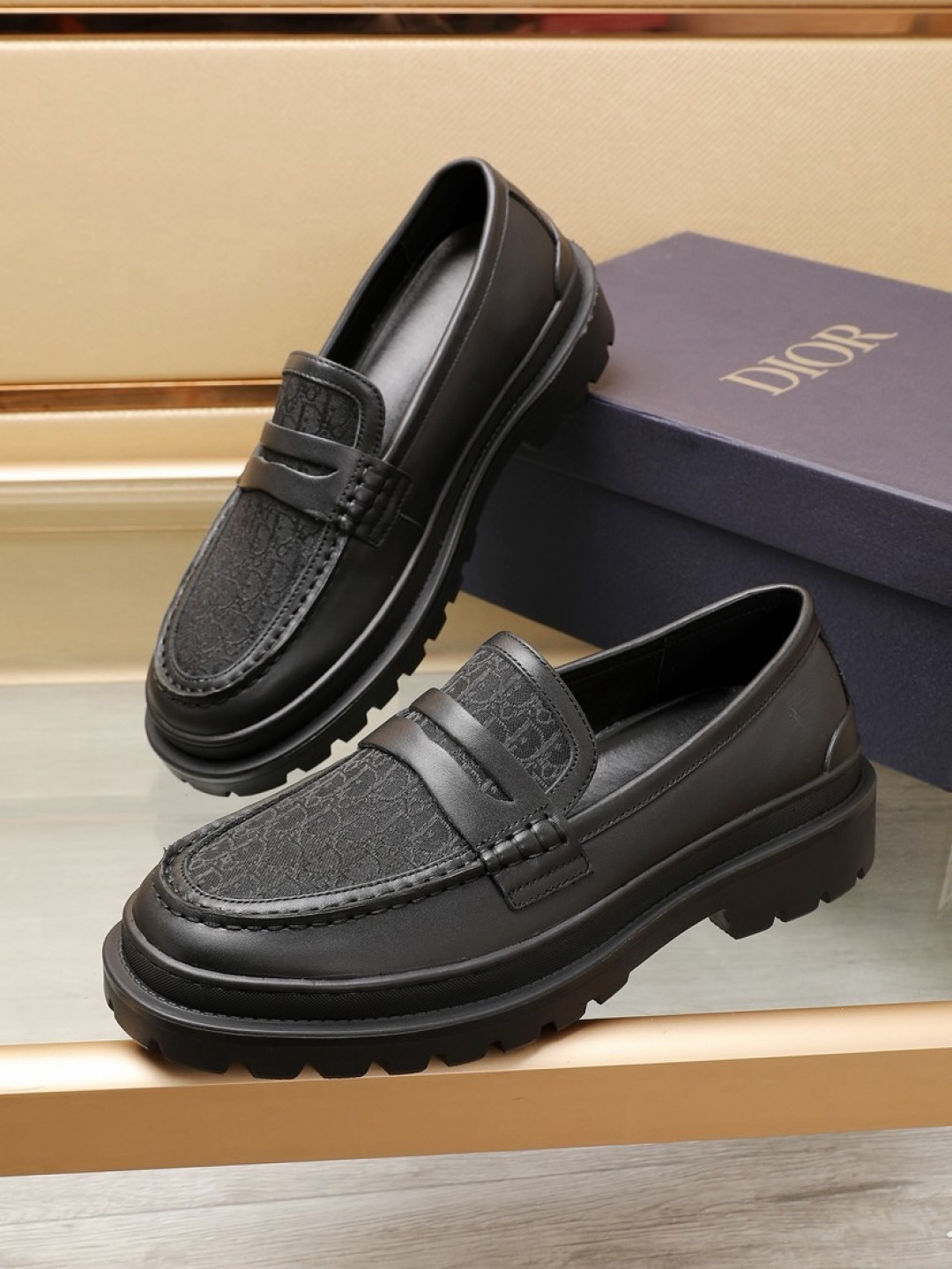 Dior men's leather shoes-37