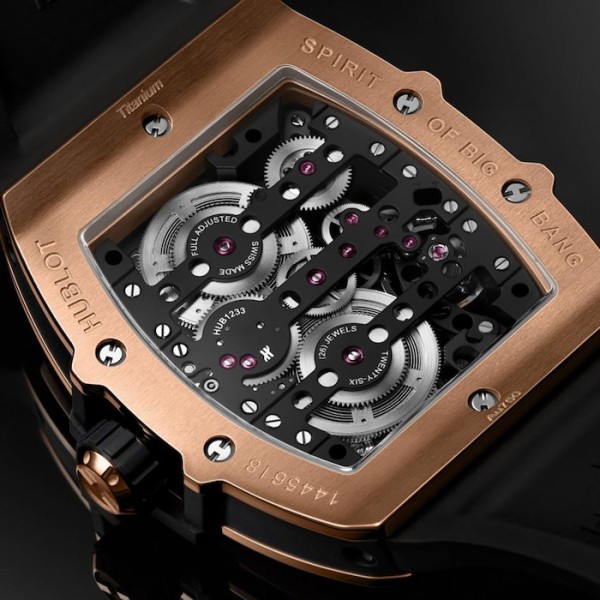 Spirit Of Big Bang Men Automatic Black Rubber Watch 614.OX.1180.RX