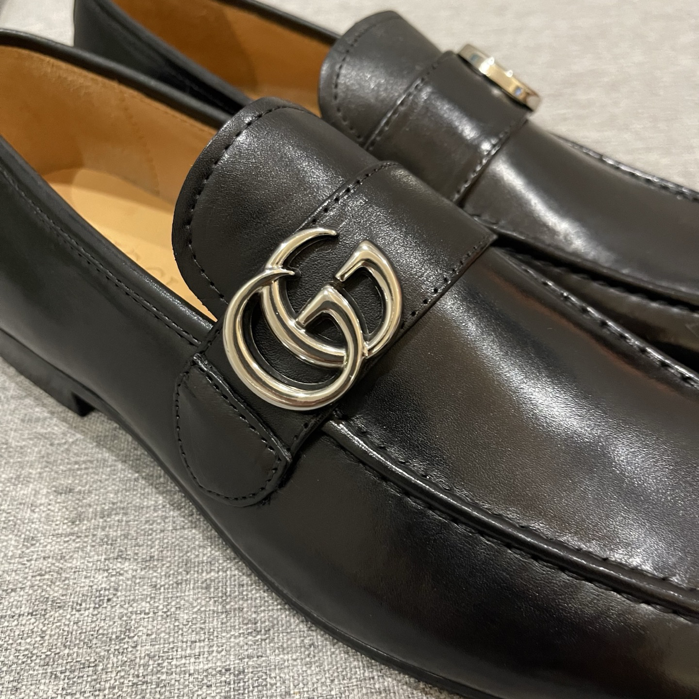Gucci men's leather shoes-27
