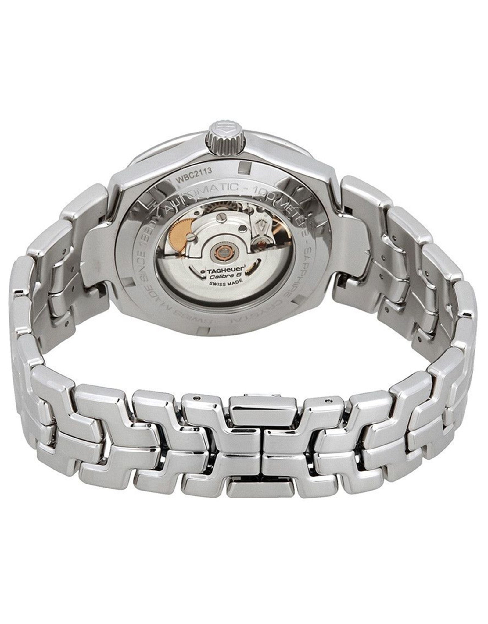 Link Blue Dial Diamond Men's Watch WBC2113.BA0603 41MM