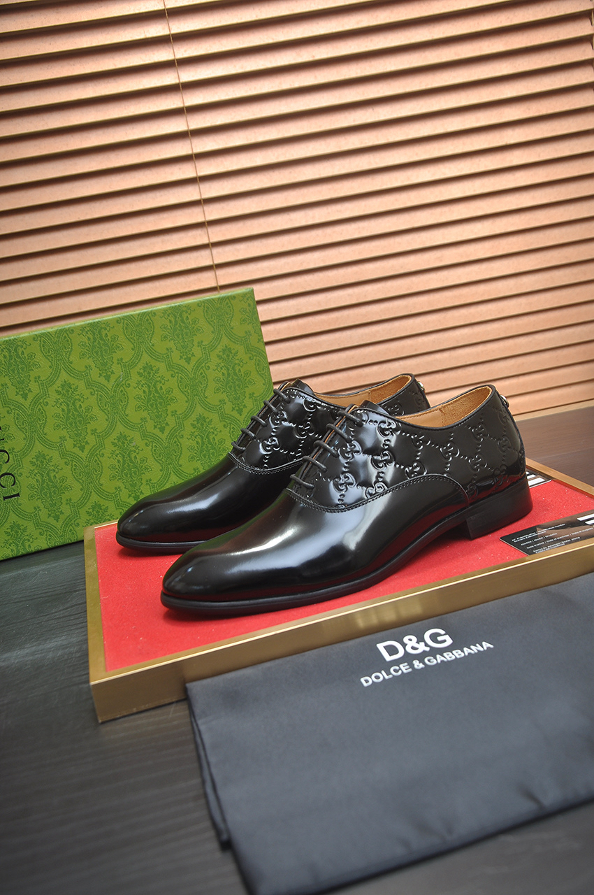 Gucci men's leather shoes-32