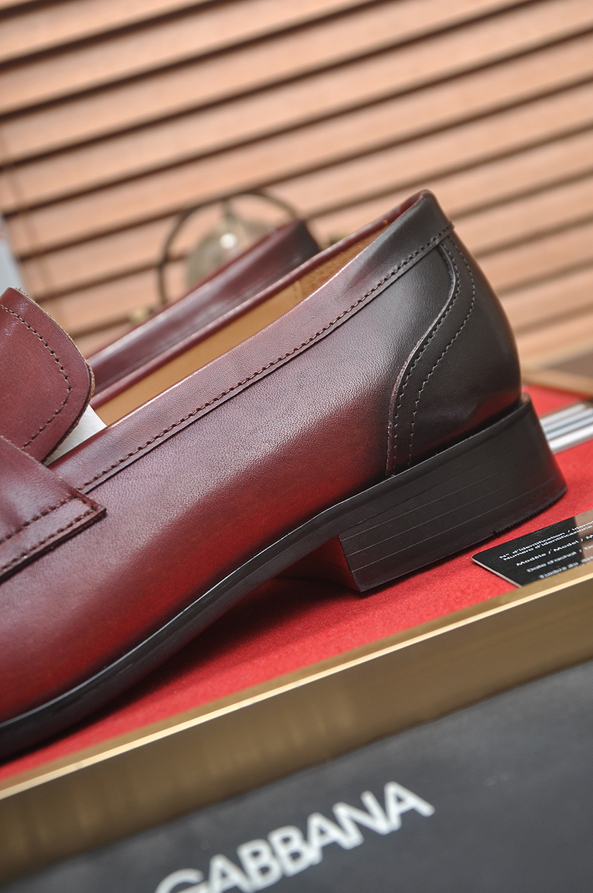 D&G men's leather shoes-23