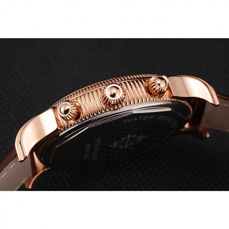 Chronograph White Dial With Diamonds 40 mm, Rose Gold Plated