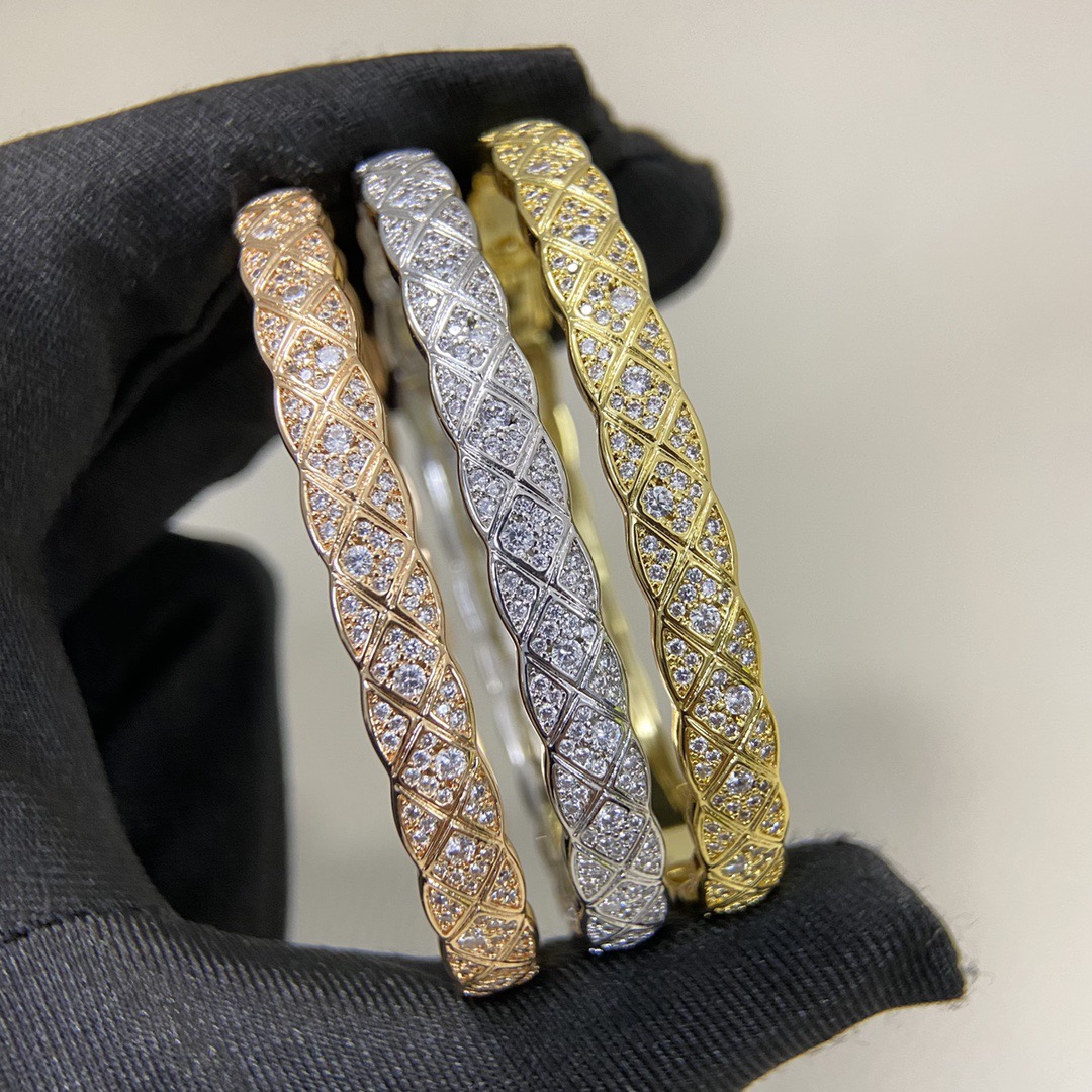 Chanel Coco Crush Full Diamond Pave Bangle