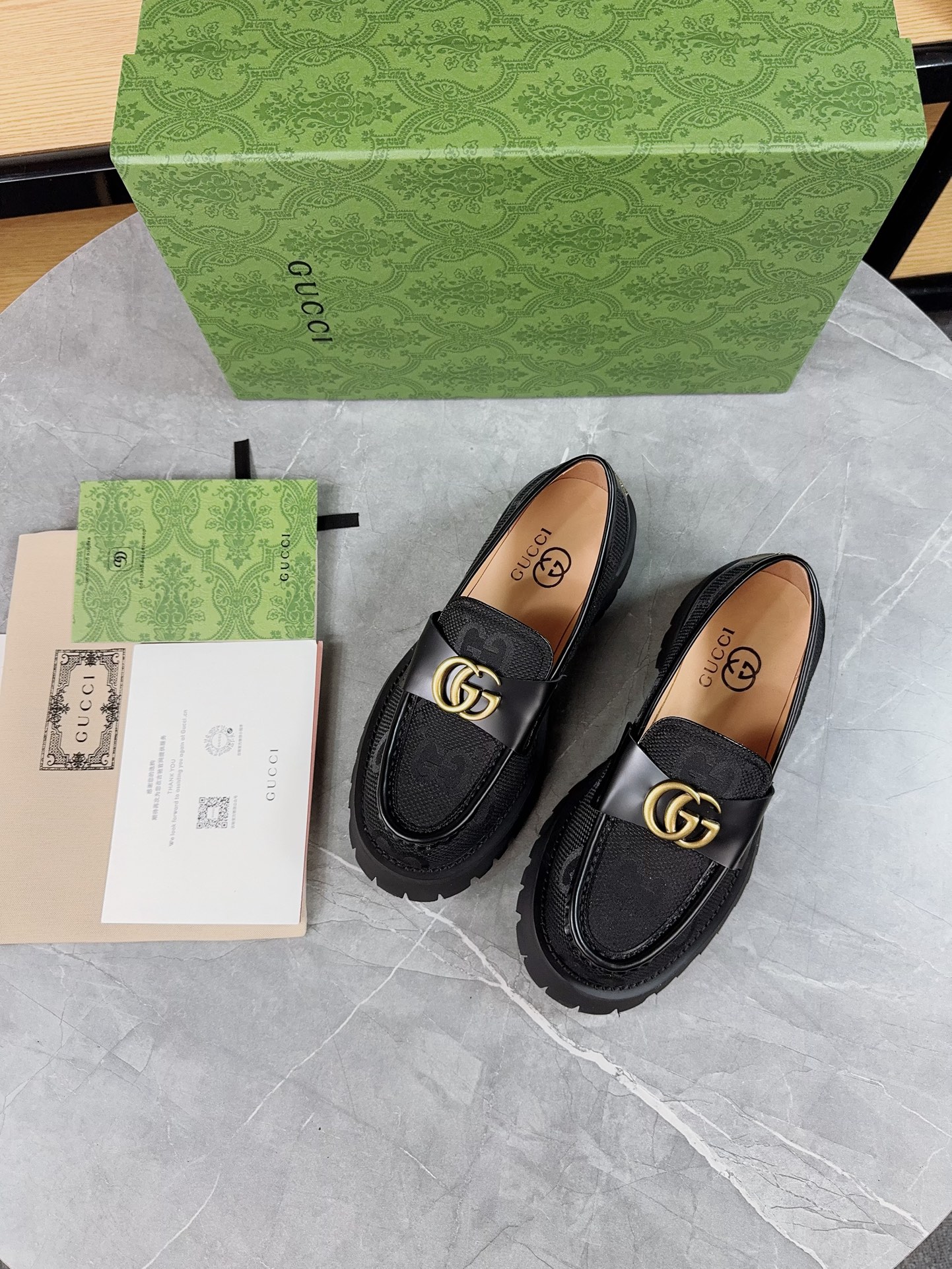 Gucci women's leather shoes-91