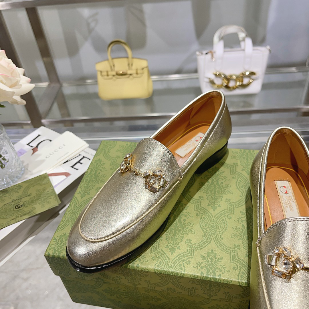 Gucci women's leather shoes-21