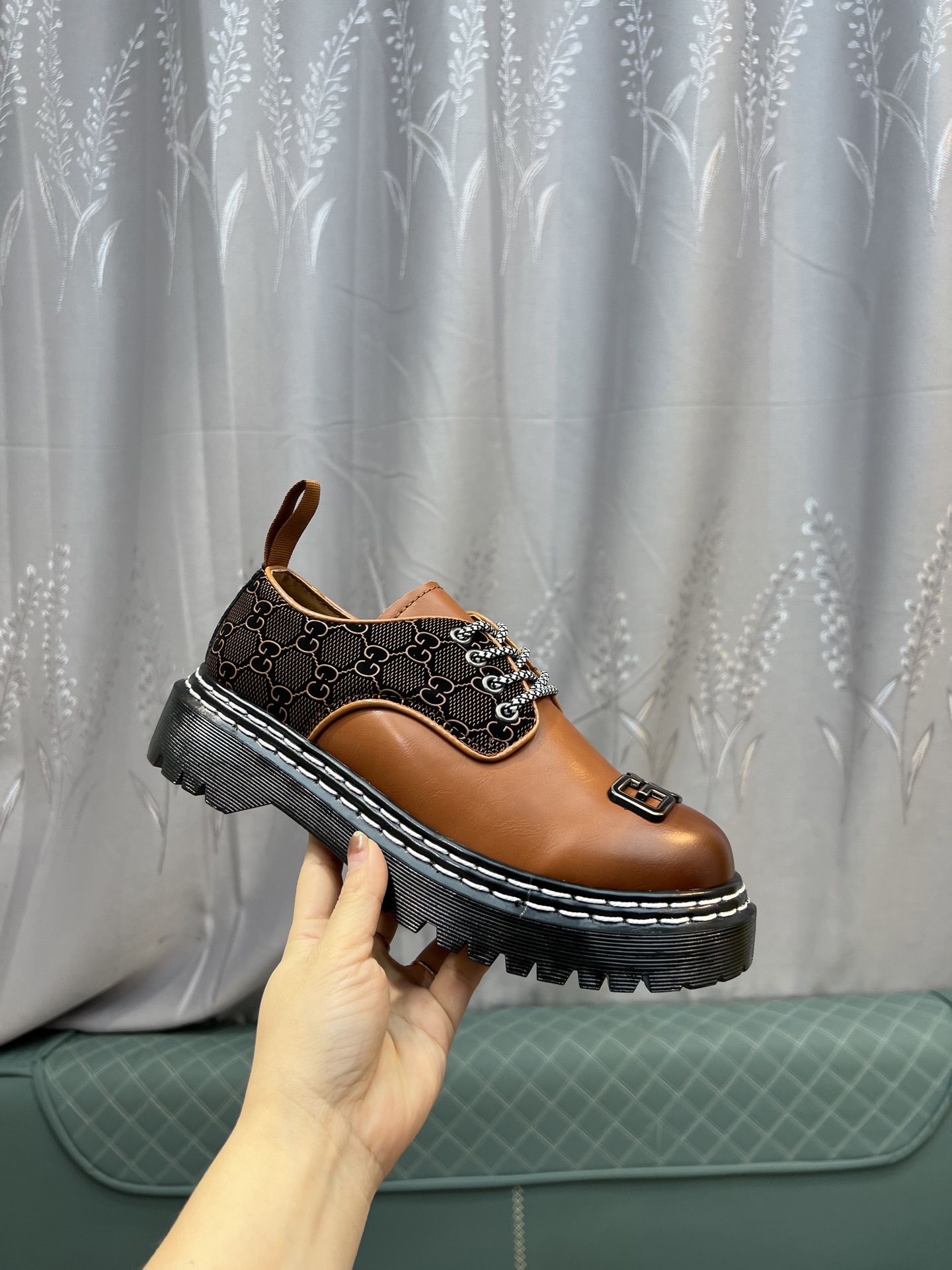 Gucci men's leather shoes-47