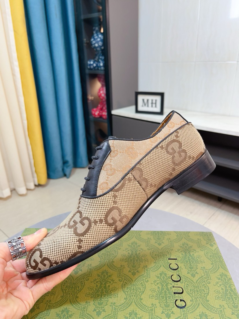 Gucci men's leather shoes-69