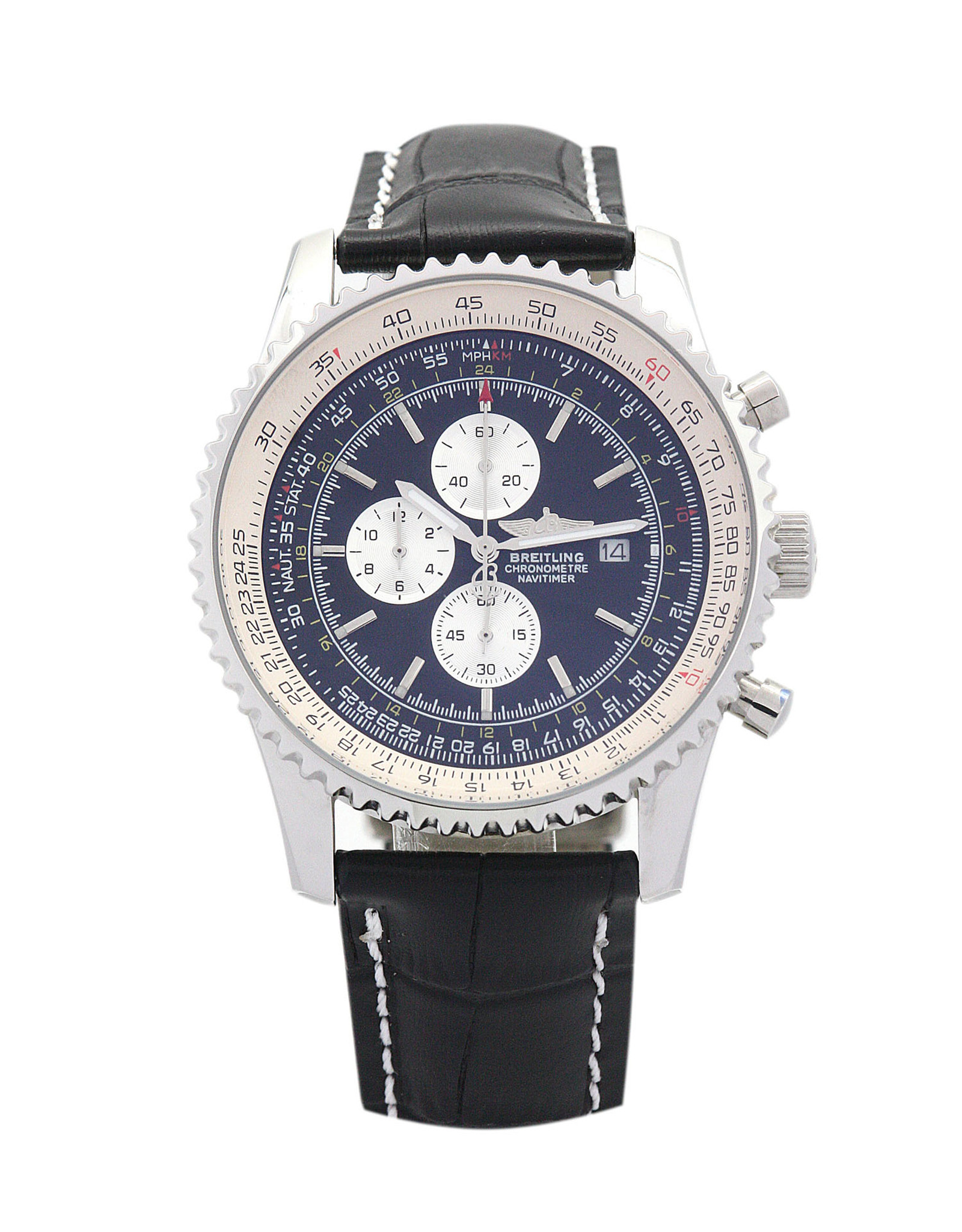 Navitimer Blue Dial Stick Markers A23322