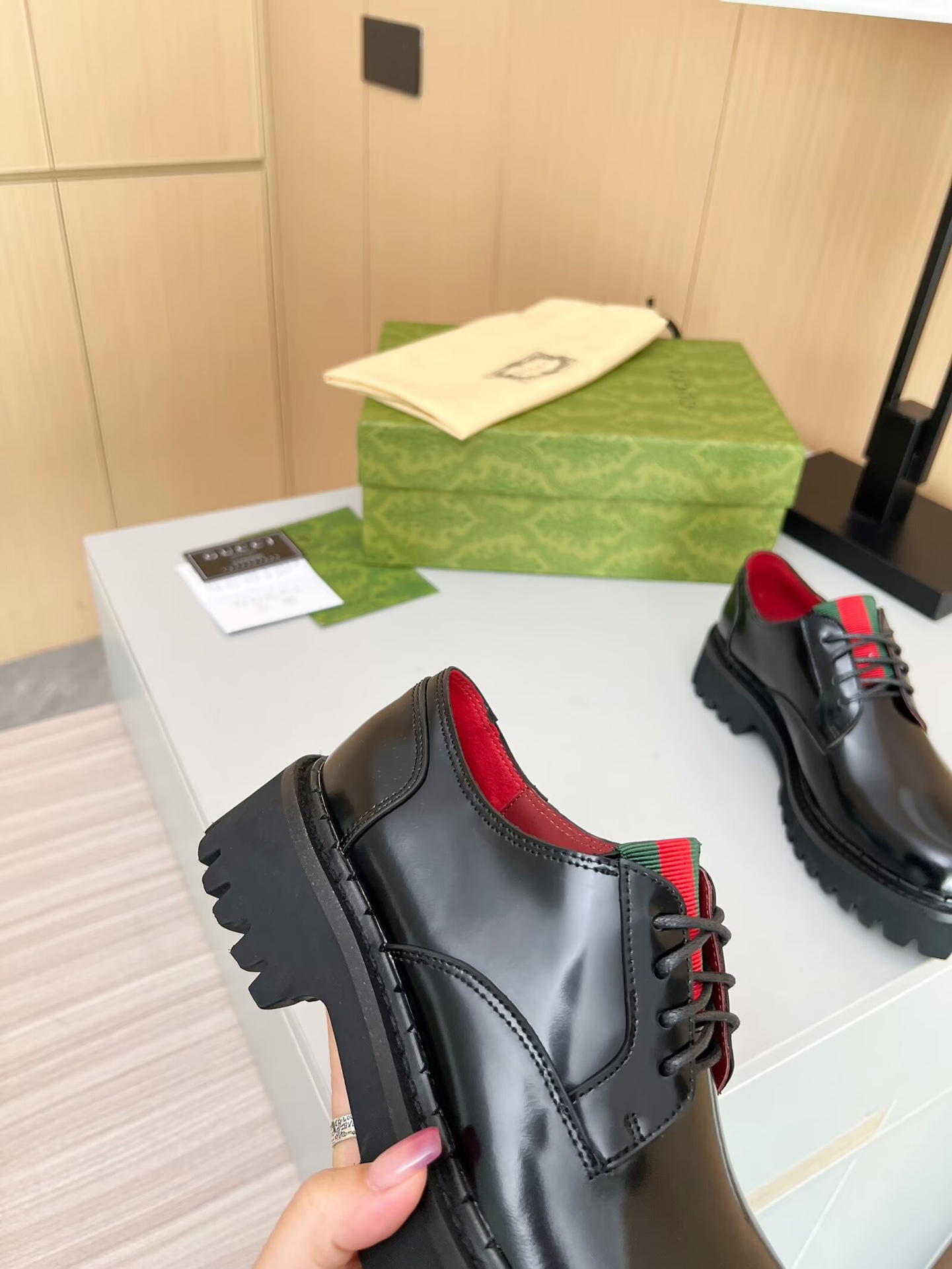 Gucci women's leather shoes-51