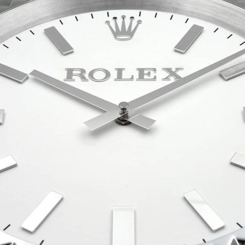 presidential piece silver white wall clock