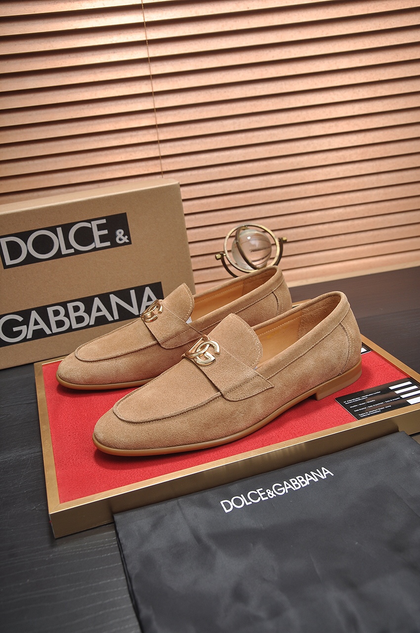 D&G men's leather shoes-85