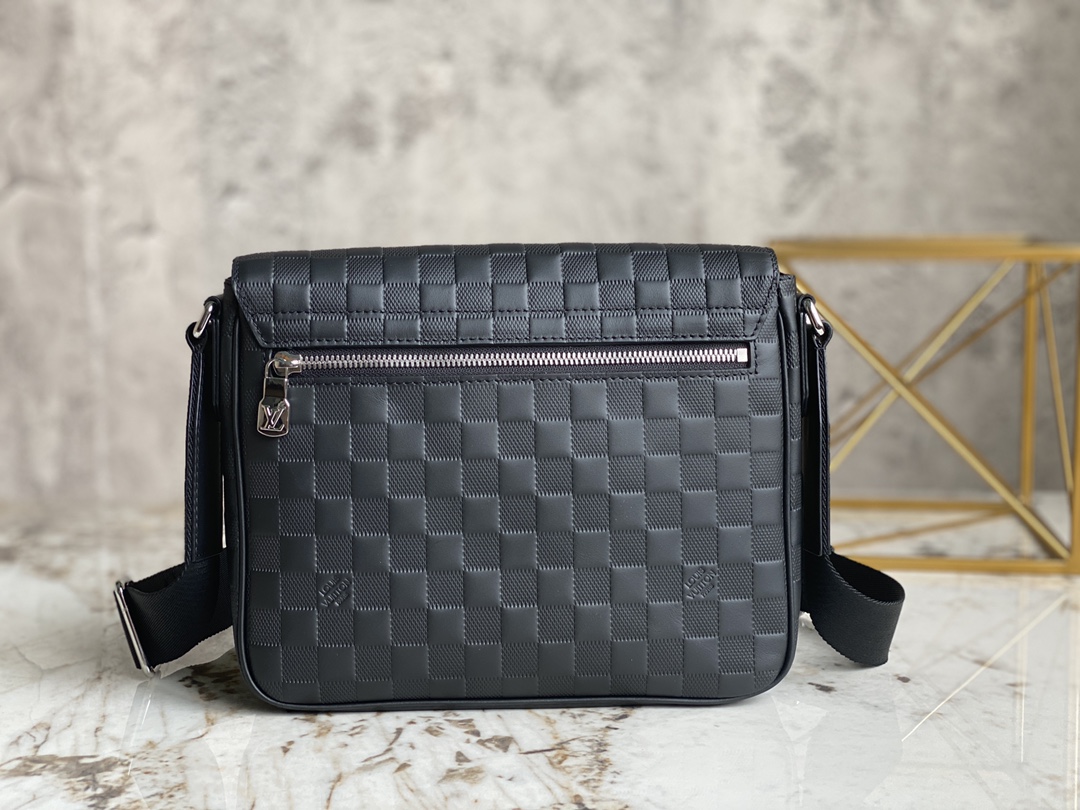 Louis Vuitton N42711 District PM Messenger Bag Damier Infini Coated Canvas