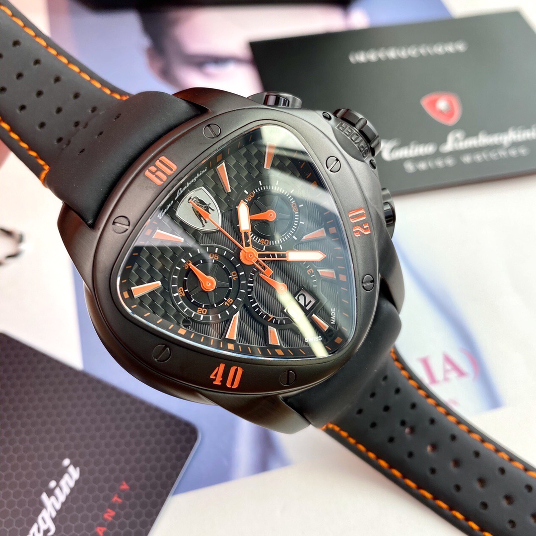 Tonino Lamborghini New Spyder Chronograph black / orange