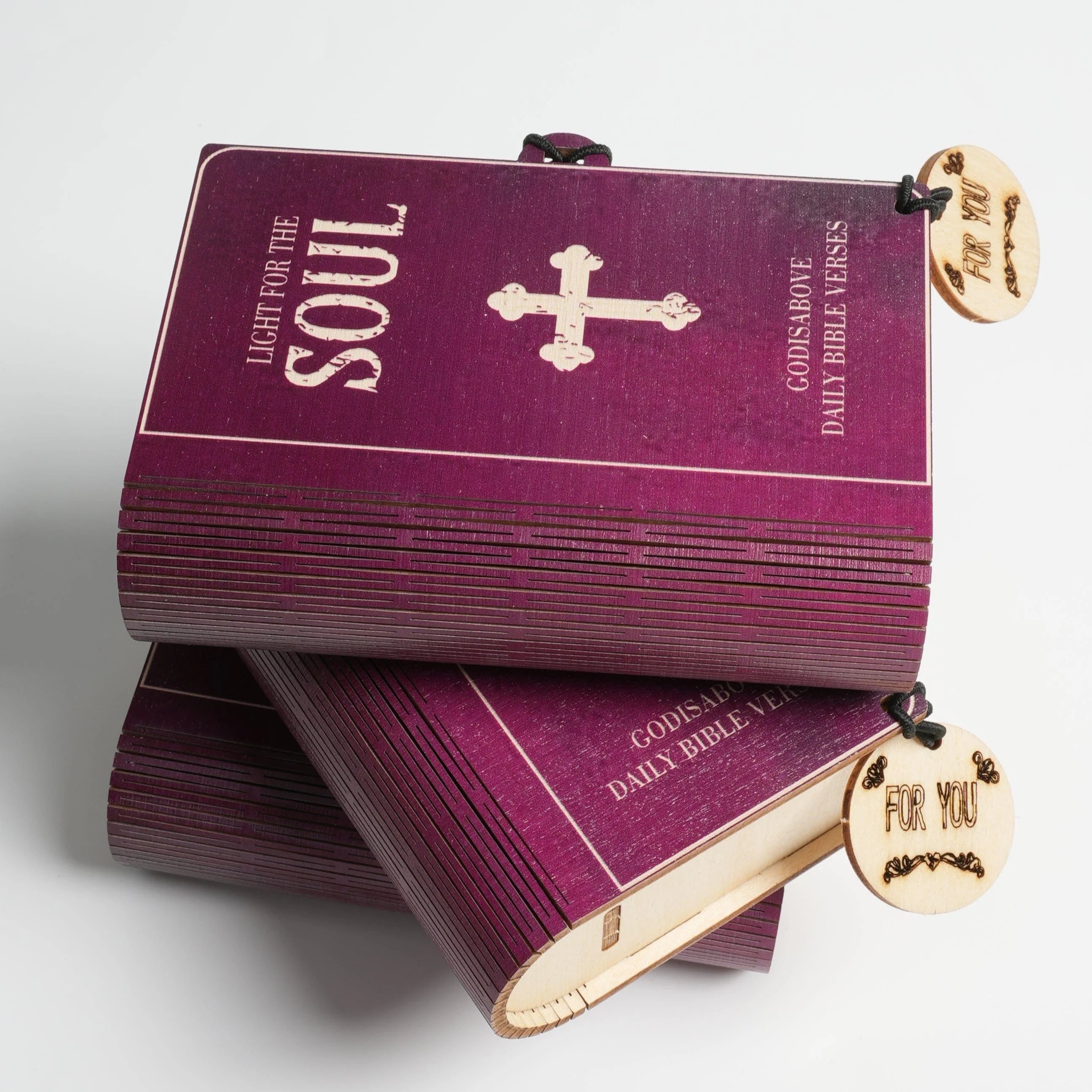 🎁 ✝️Handmade Wooden Bible Verses Box - Daily Bible Verses (🎁 A Reminder of God's Words💖)