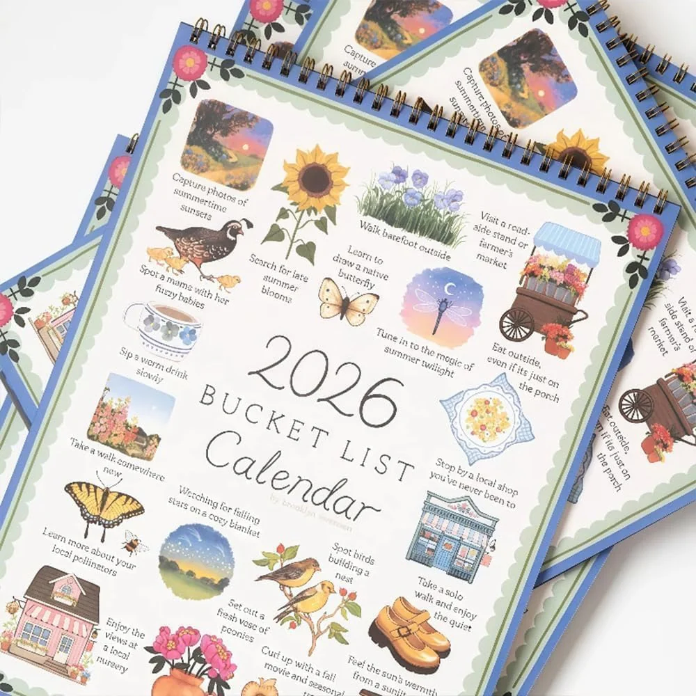 2026 Bucket List Wall Calendar