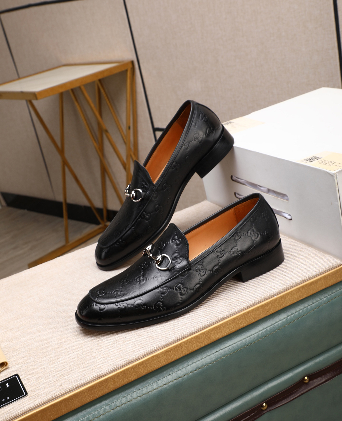 Gucci men's leather shoes-97