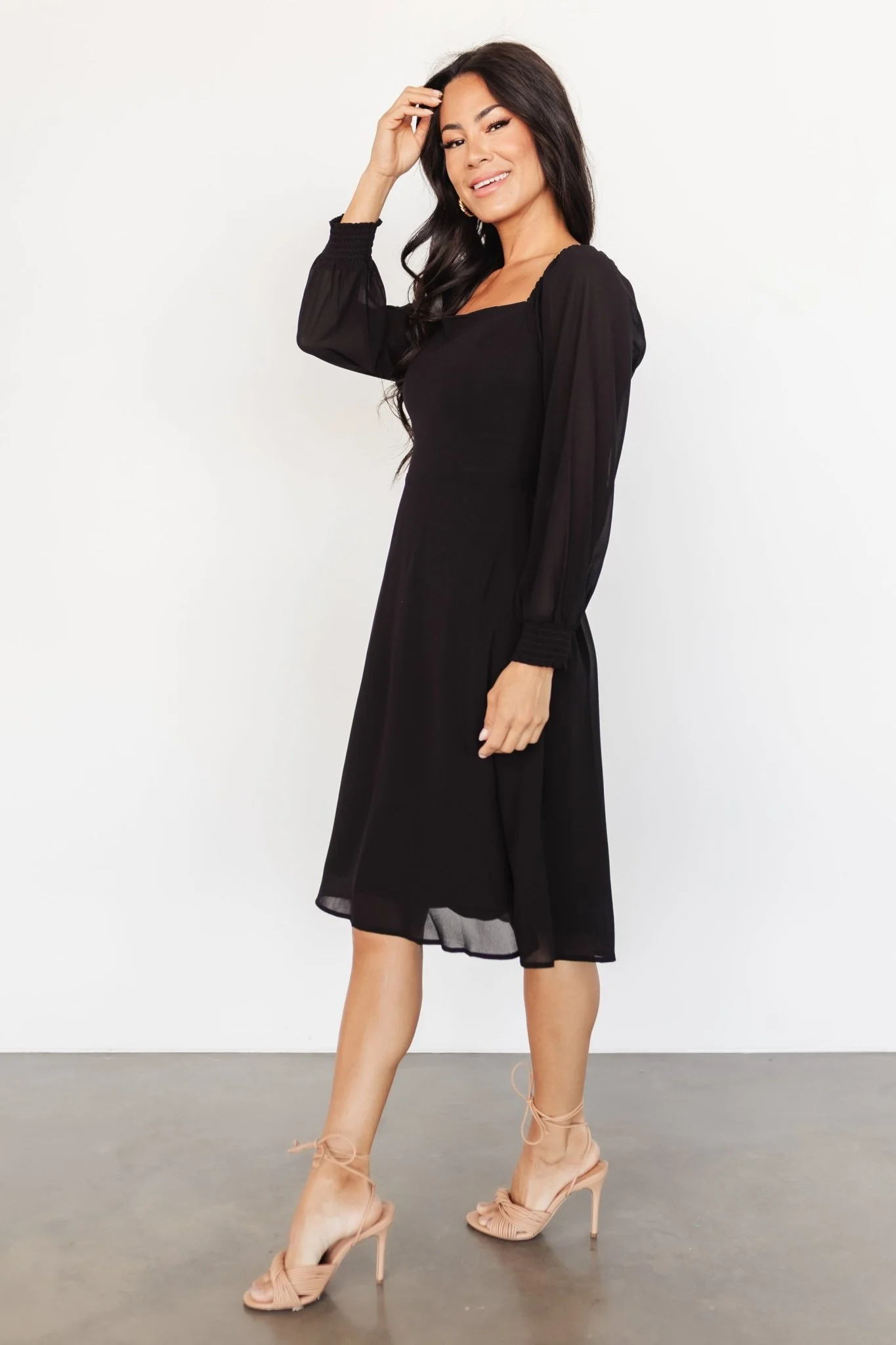 Elise Short Dress | Black