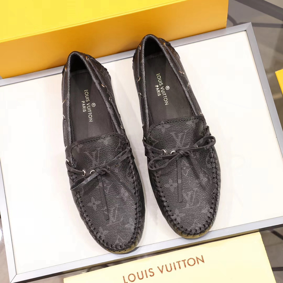 LV women's leather shoes-31
