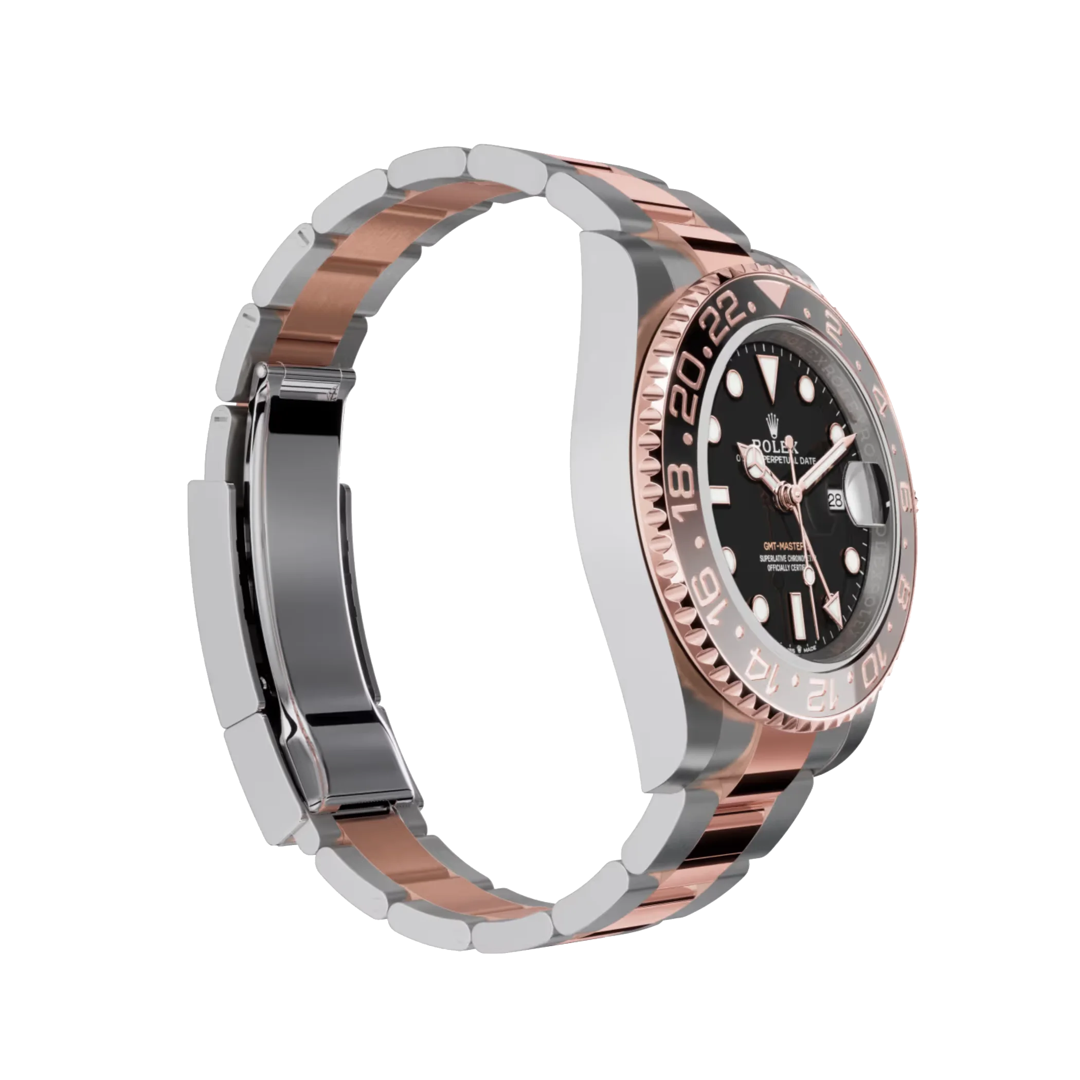 GMT-Master II: Oystersteel and Everose gold, black dial, Oyster bracelet, m126711chnr-0002
