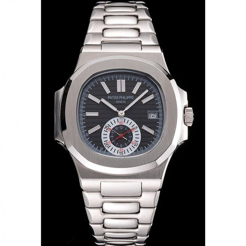Nautilus 5980/1A-014 Dial Black 40 mm, Stainless Steel
