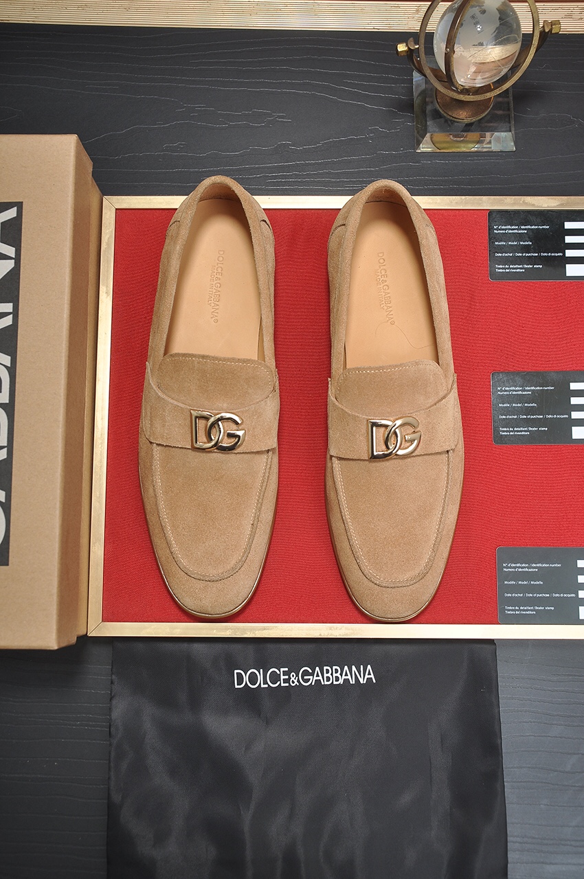 D&G men's leather shoes-85