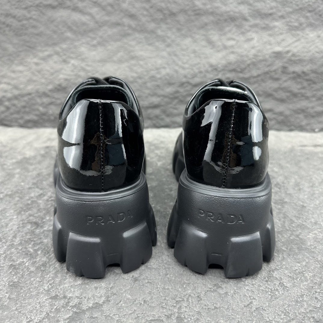 Prada men's leather shoes-68