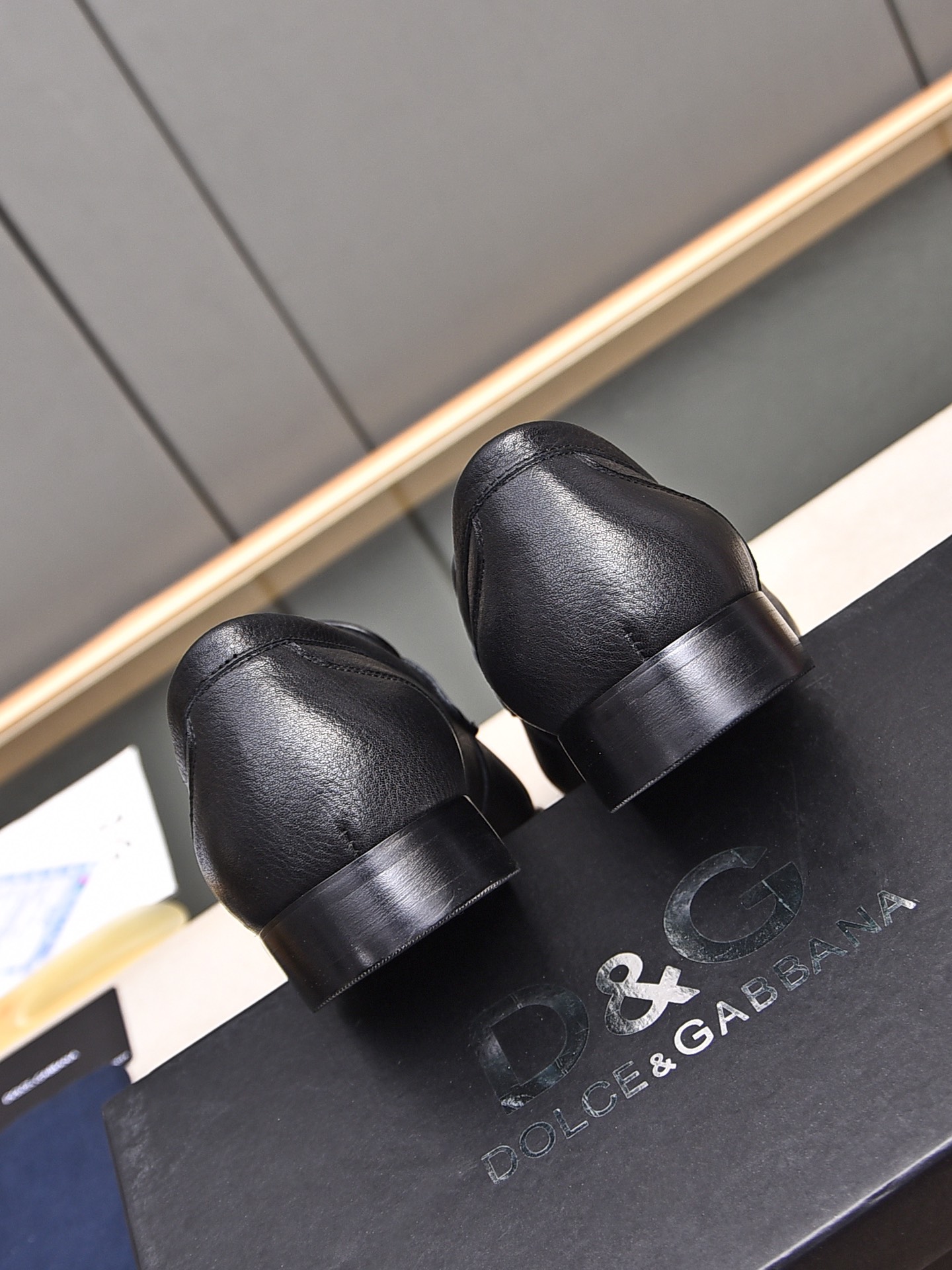 D&G men's leather shoes-16