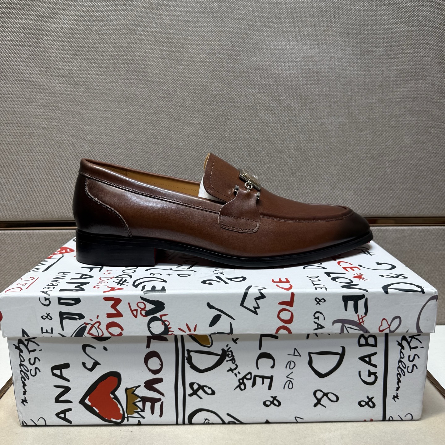 D&G men's leather shoes-39