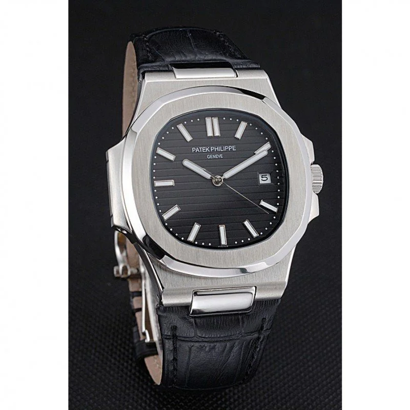 Nautilus 5711G-001 Dial Black 40 mm, Stainless Steel