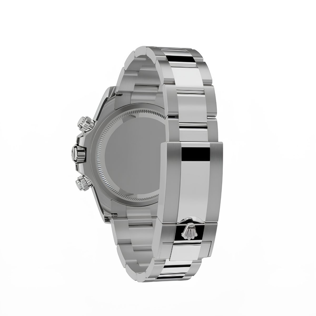Daytona Cosmograph: Oyster, white gold, bright black and steel, diamond-set dial, Oyster bracelet, m126509-0002