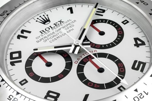 daytona seriessilver wall clock