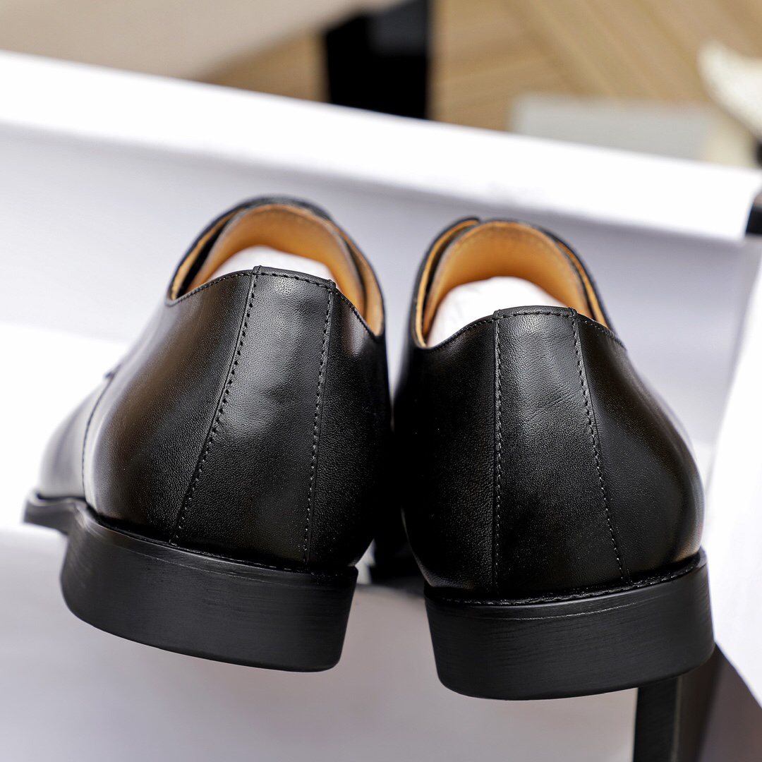 Prada men's leather shoes-77