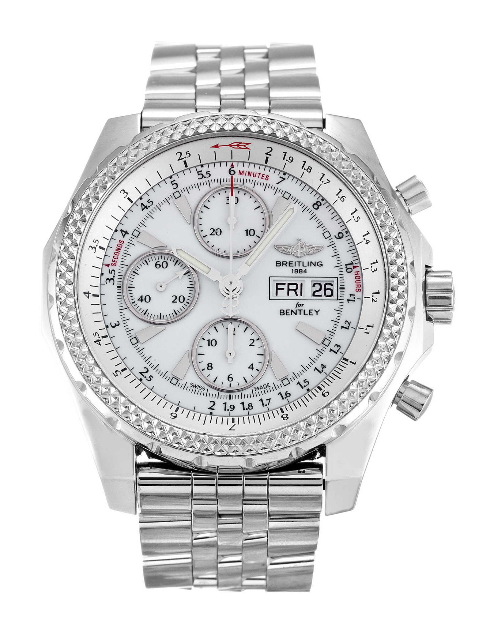 Bentley GT White Dial White Case A13362