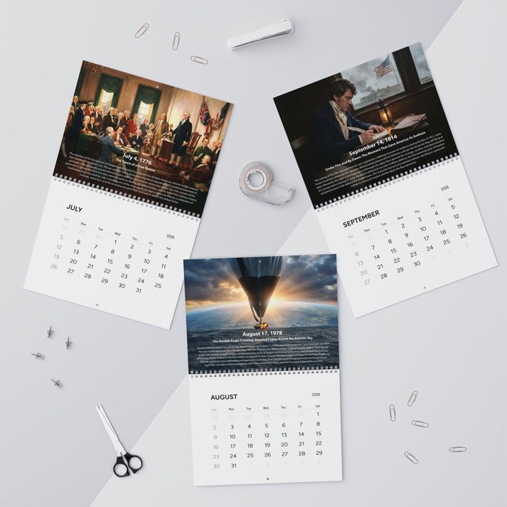 🏆New Year 60% OFF-🌟 America’s 250th Anniversary 2026 Patriotic Calendar 🌟
