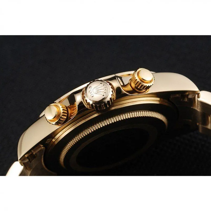Cosmograph Daytona Brown Dial Diamond Numerals Gold Case And Bracelet 1454245