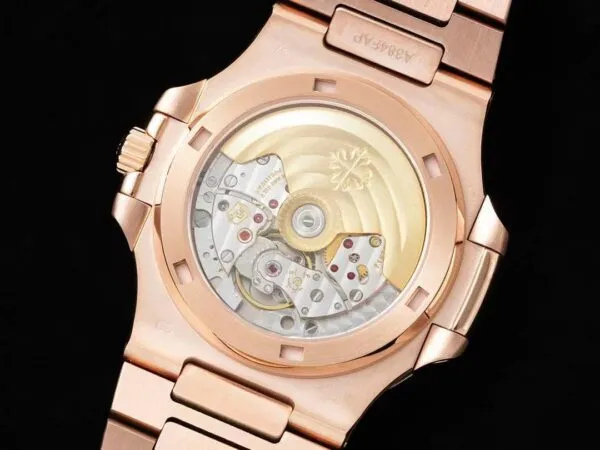 Nautilus 5711/1A-018  40 mm, Rose Gold Black Dial Iced out