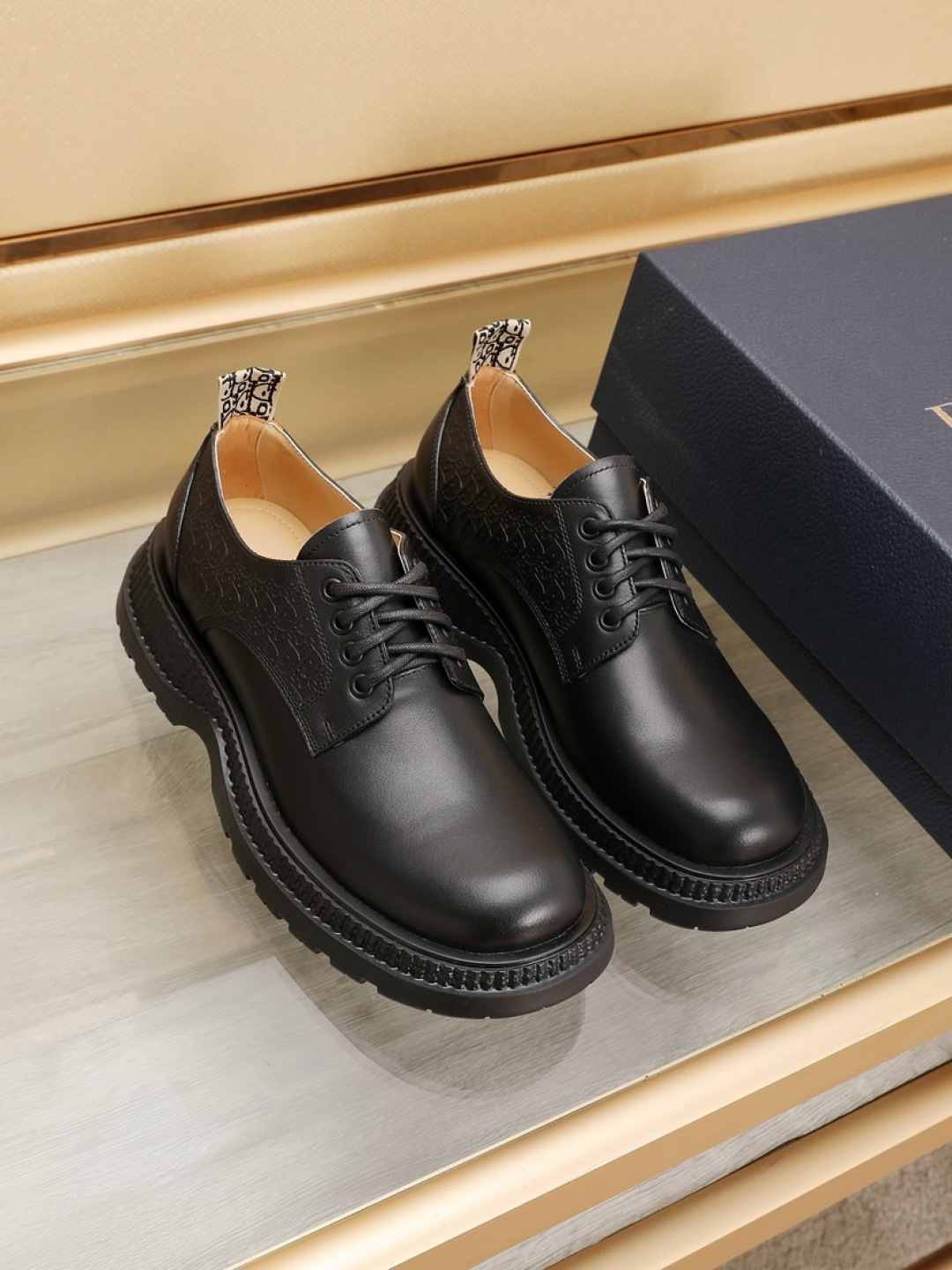 Dior men's leather shoes-78