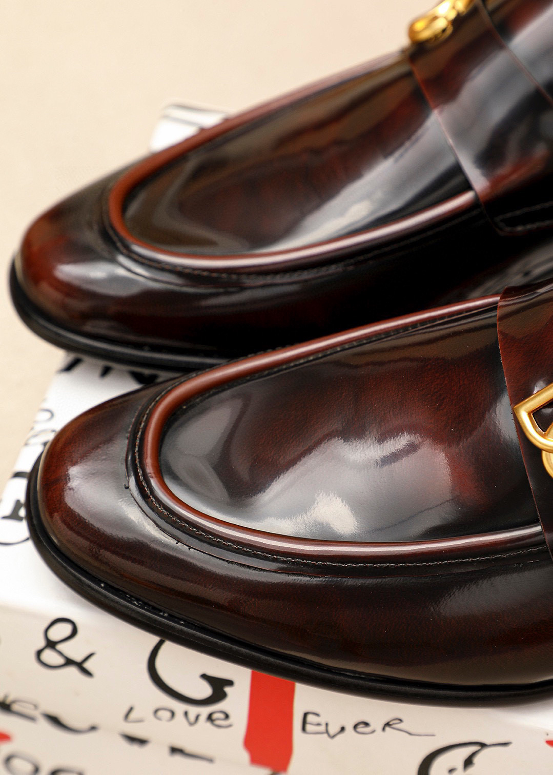 D&G men's leather shoes-49