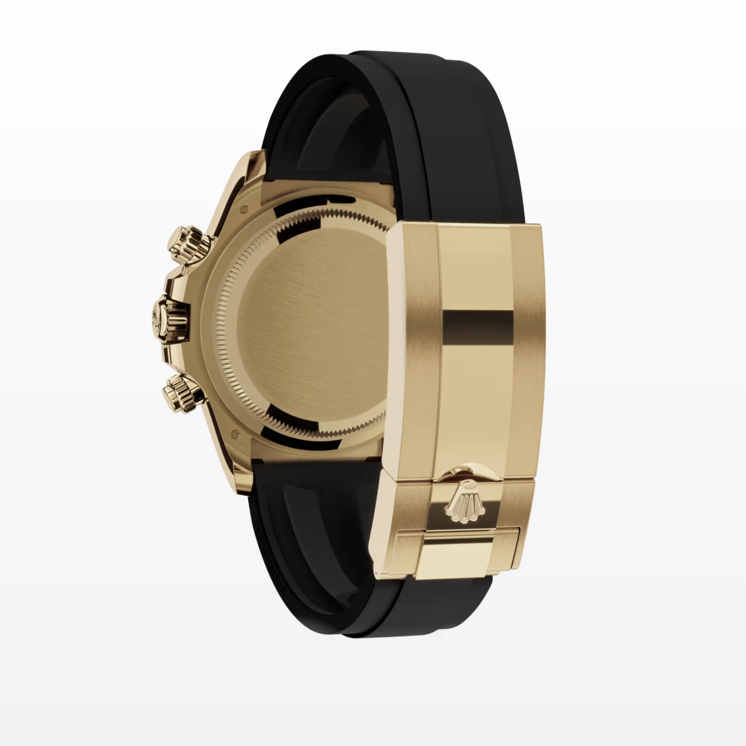 Daytona Cosmograph: Oyster, Yellow gold, bright black and golden, diamond-set dial, Oysterflex bracelet, black Cerachrom bezel, tachymetric scale, m126518ln-0006