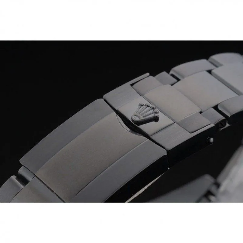 Daytona Black Ion Plated Tachymeter Black Stainless Steel Strap Green Dial 80246