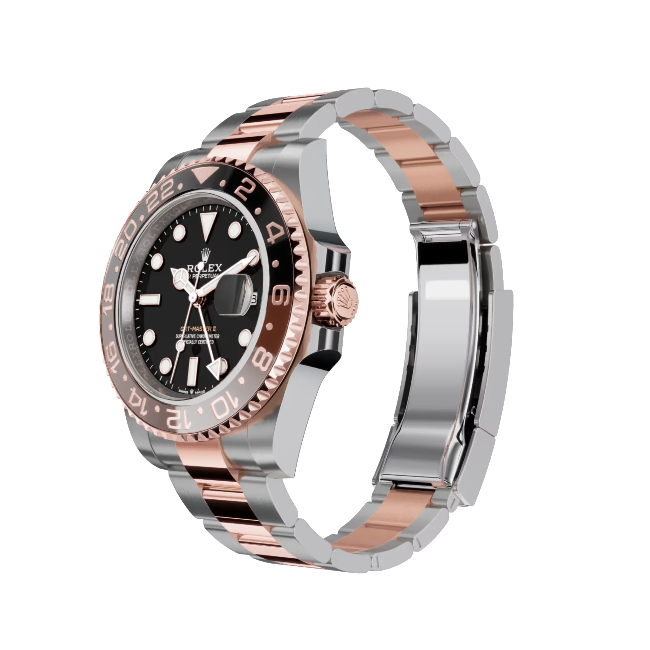 GMT-Master II: Oystersteel and Everose gold, black dial, Oyster bracelet, m126711chnr-0002