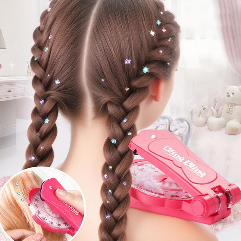 ⏰Glitter Diamond Styling Tools Hair Gemstone Styling Set✨